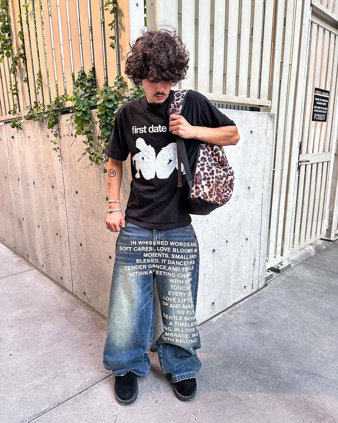 "We Both Belong" Printed Denim Jeans – Drop 001