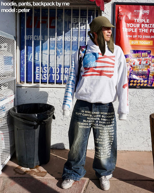 "We Both Belong" Printed Denim Jeans – Drop 001