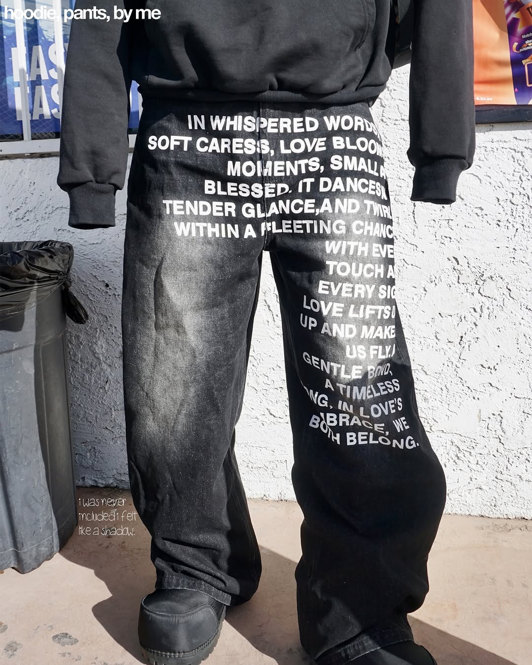 "We Both Belong" Printed Denim Jeans – Drop 001